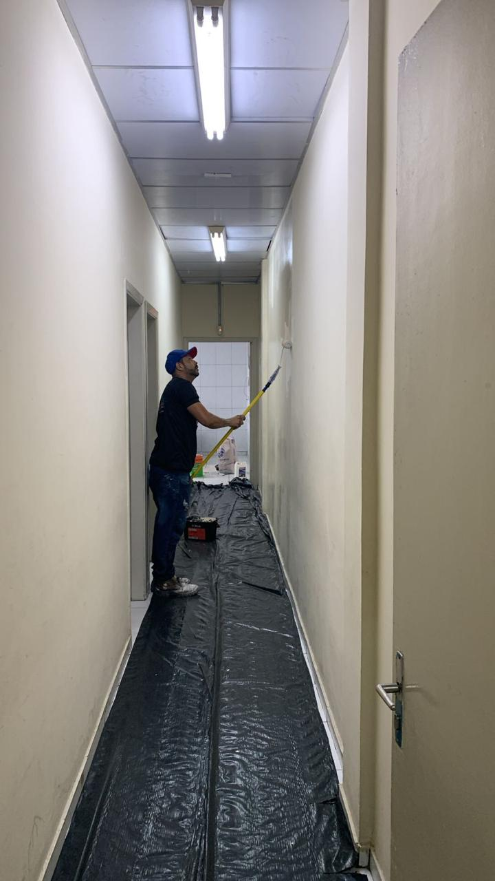 Pintura interna finalizada pela Megasef